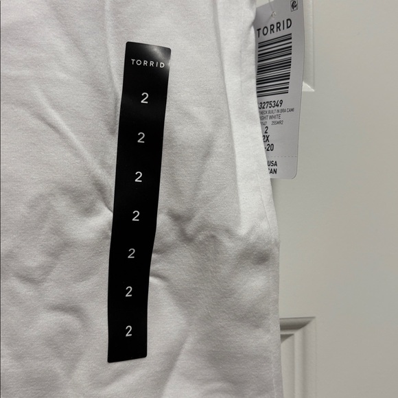 Torrid Black and White Shelf bra Cami Tops - Picture 6 of 6